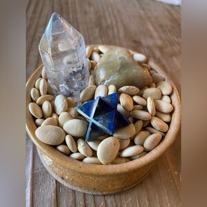 Crystals Phantom Quartz Tower Point Lapis Lazuli Merkaba Petrified Wood